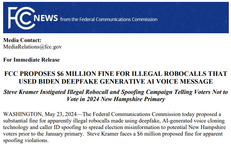 Political Consultant Indicted for AI-Generated Biden Robocalls in Election Scandal